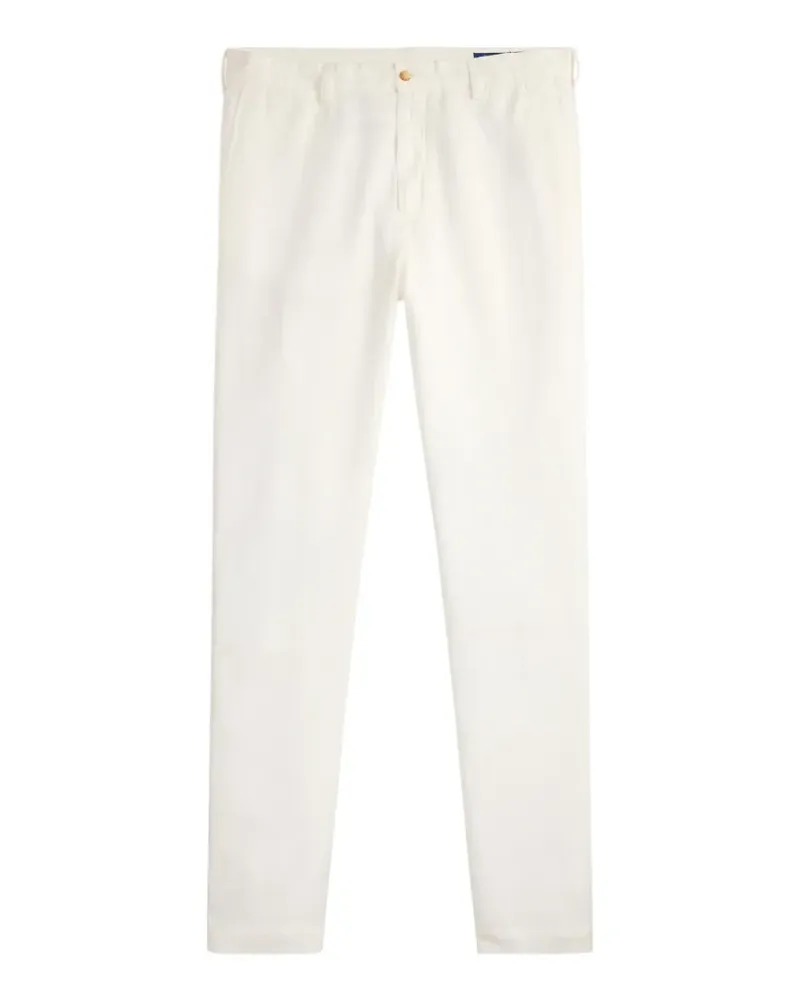Ralph Lauren Bedford-Hose mit flachem Bein - Weiß Weiß