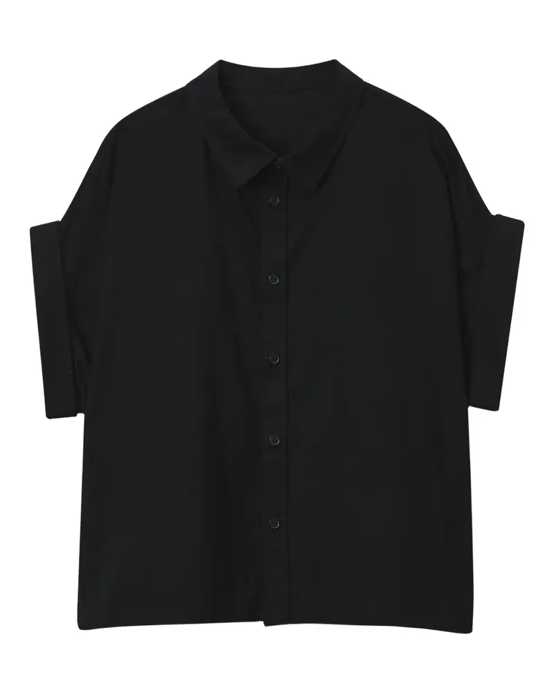 Yohji Yamamoto Klassisches Hemd - Schwarz Schwarz