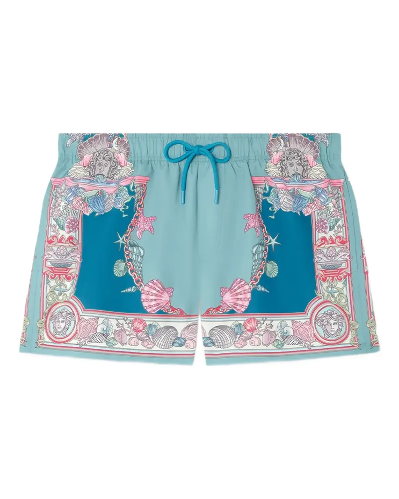 Versace Coral Theatre Badeshorts - Blau Blau