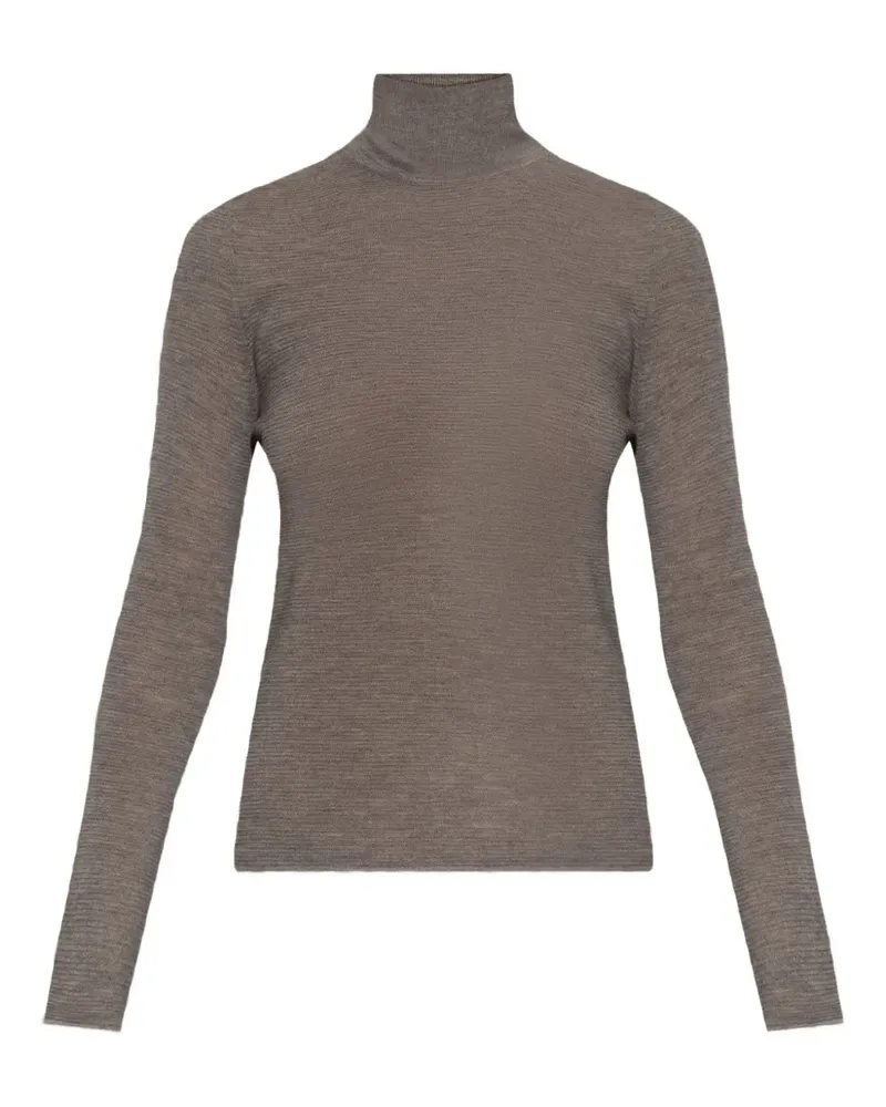 Lisa Yang Carolyn Langarmshirt mit Rollkragen - Nude Nude
