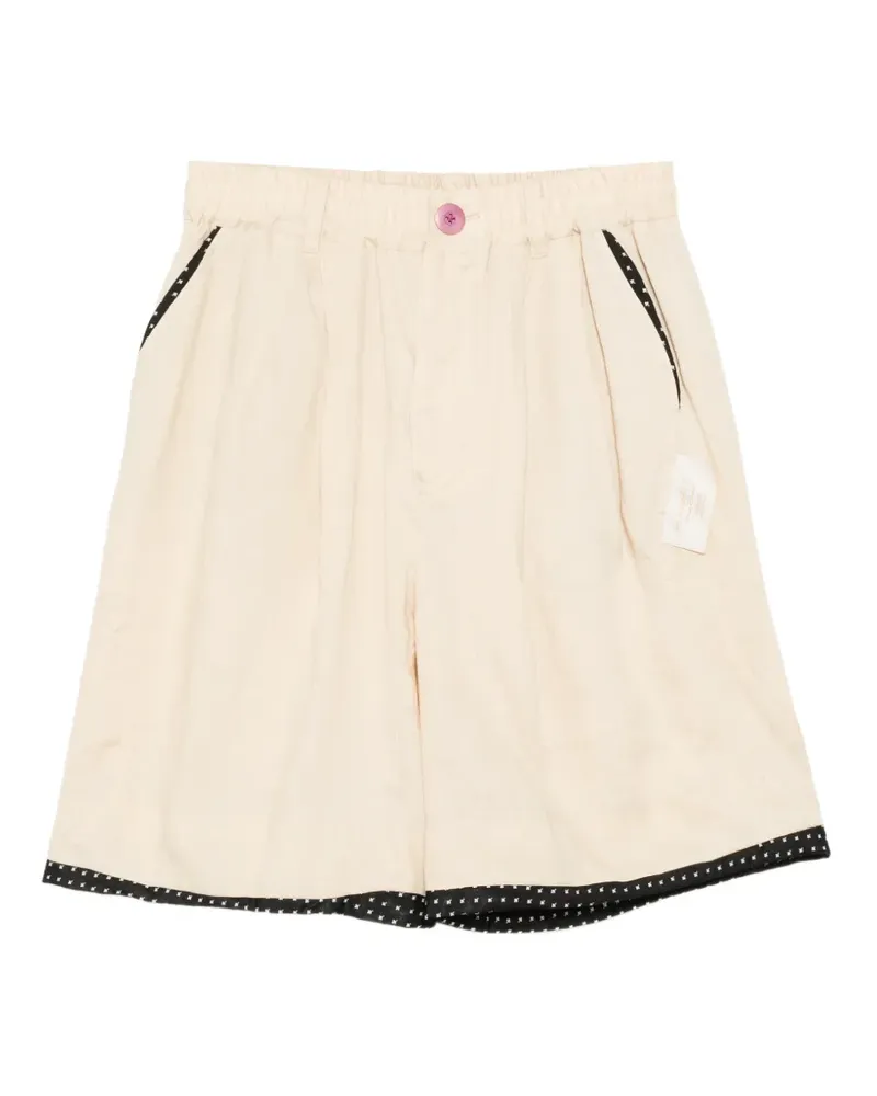 Undercover contrast-trim shorts - Nude Nude