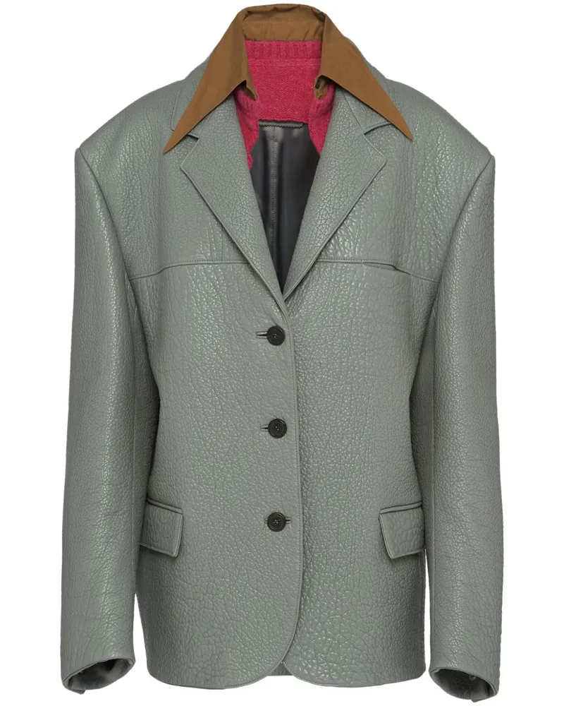 Prada Blazer im Layering-Look - Grau Grau