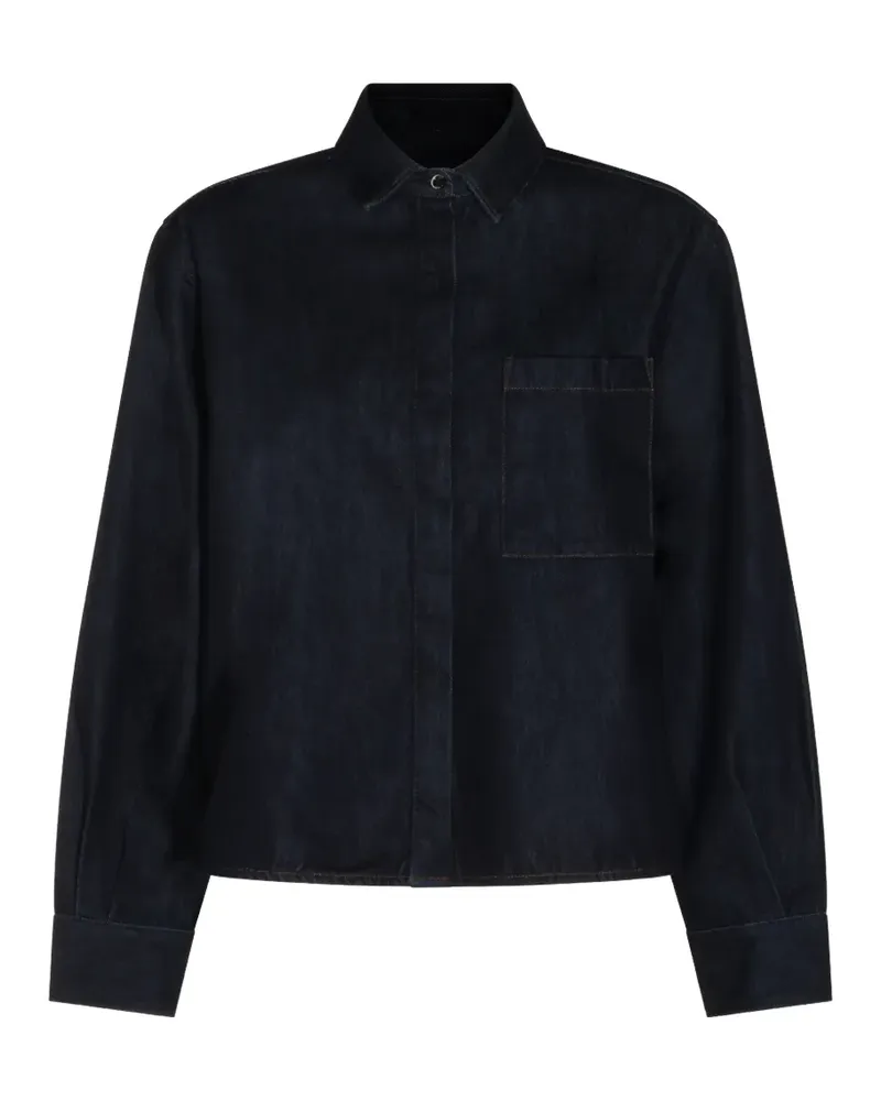nine:inthe:morning Hemd mit aufgesetzter Tasche - Blau Blau