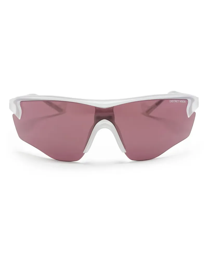 District Vision Junya Racer Sonnenbrille - Weiß Weiß