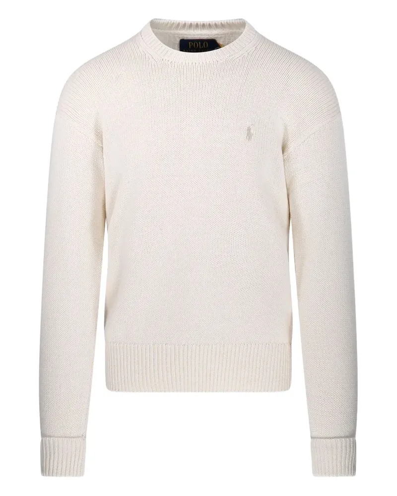 Ralph Lauren logo crew-neck sweater - Nude Nude
