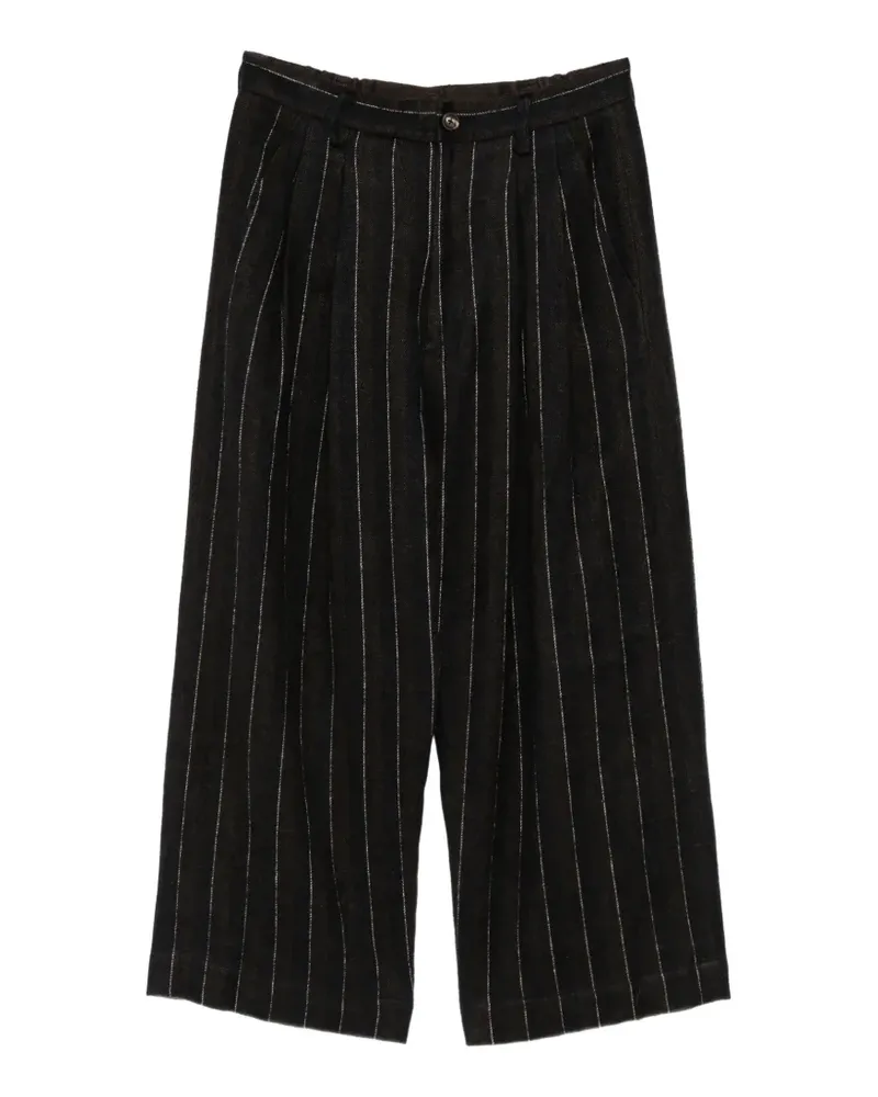 Ziggy Chen pinstripe-pattern pleated trousers - Braun Braun