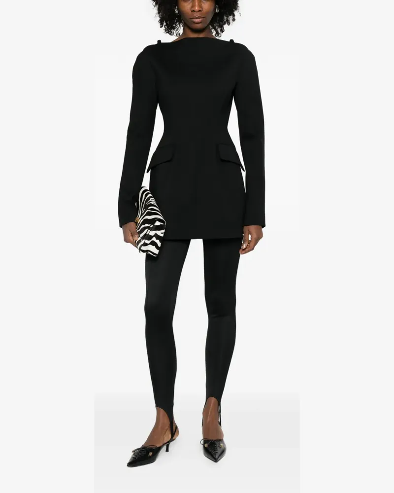 SPORTMAX Spxangus shoulder pad mini dress - Schwarz Schwarz