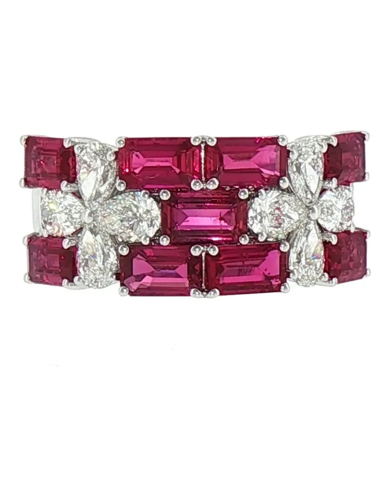 HYT Jewelry ruby and diamond ring - Silber Silber