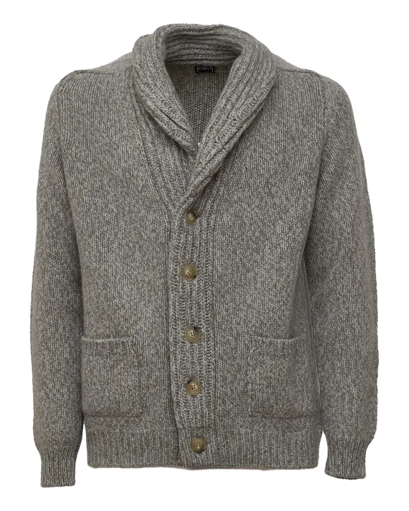 Fedeli Quito shawl-collar cardigan - Grau Grau