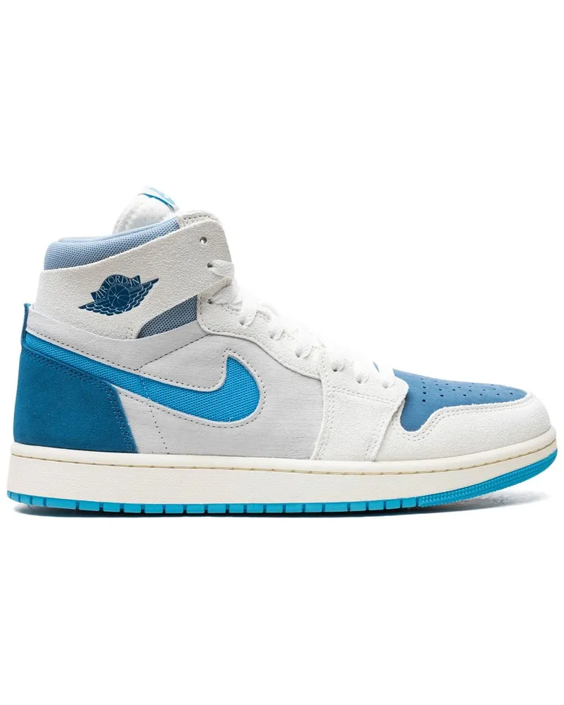 Jordan Air  1 High Zoom Air CMFT 2 "Dark Powder Blue" Sneakers - Weiß Weiß