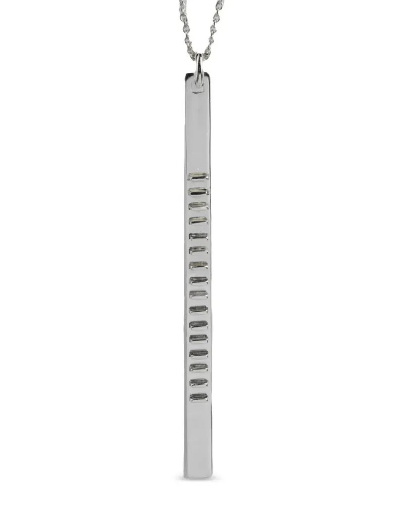 Parts Of Four Halskette mit rechteckigem Schild - Silber Silber