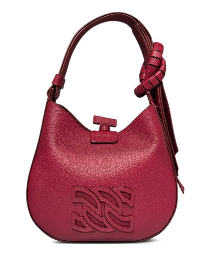 Casadei Vandome Mini-Tasche aus Leder mit Knoten - Rot Rot