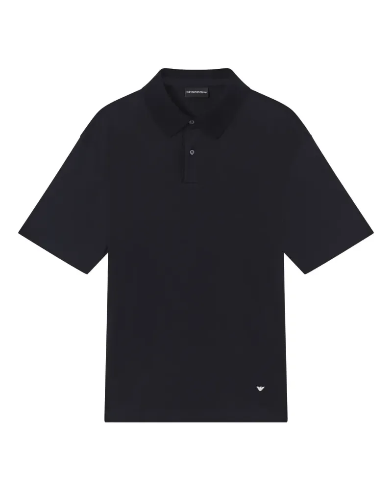 Emporio Armani Poloshirt mit Logo - Blau Blau