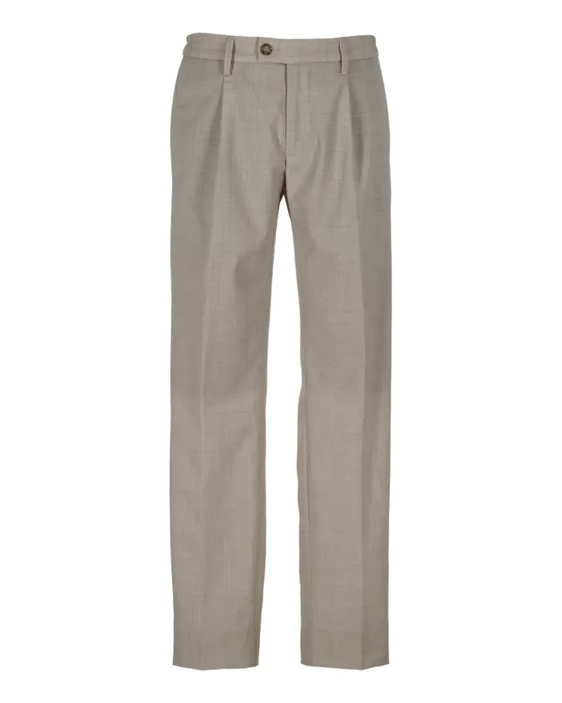 Re-HasH pleated-detail tailored trousers - Nude Nude
