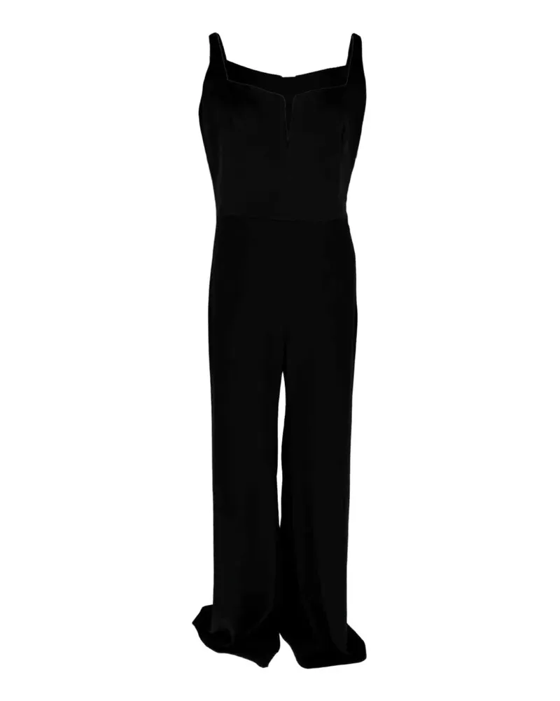 GALVAN Jumpsuit mit weitem Bein - Schwarz Schwarz