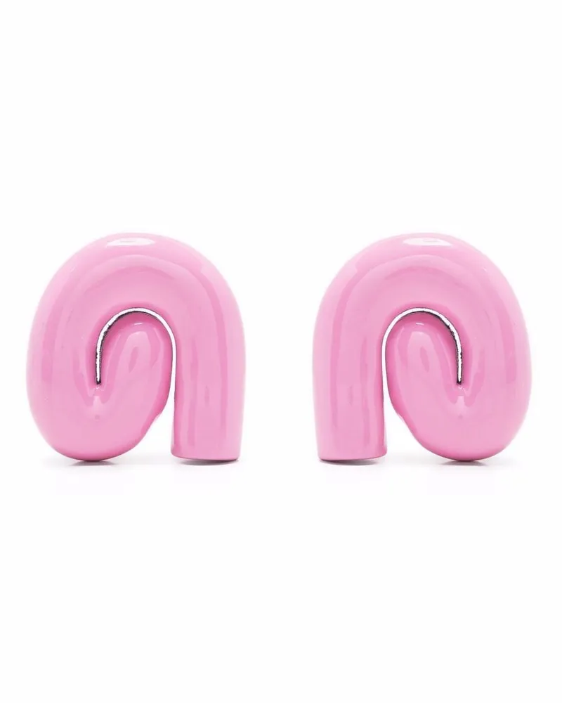 UNCOMMON MATTERS Dicke Nimbus Ohrringe - Rosa Rosa