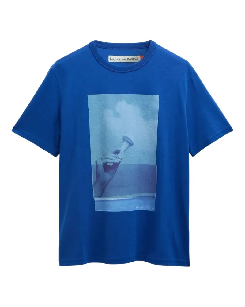 Barbour x Paul Smith graphic-print T-shirt - Blau Blau