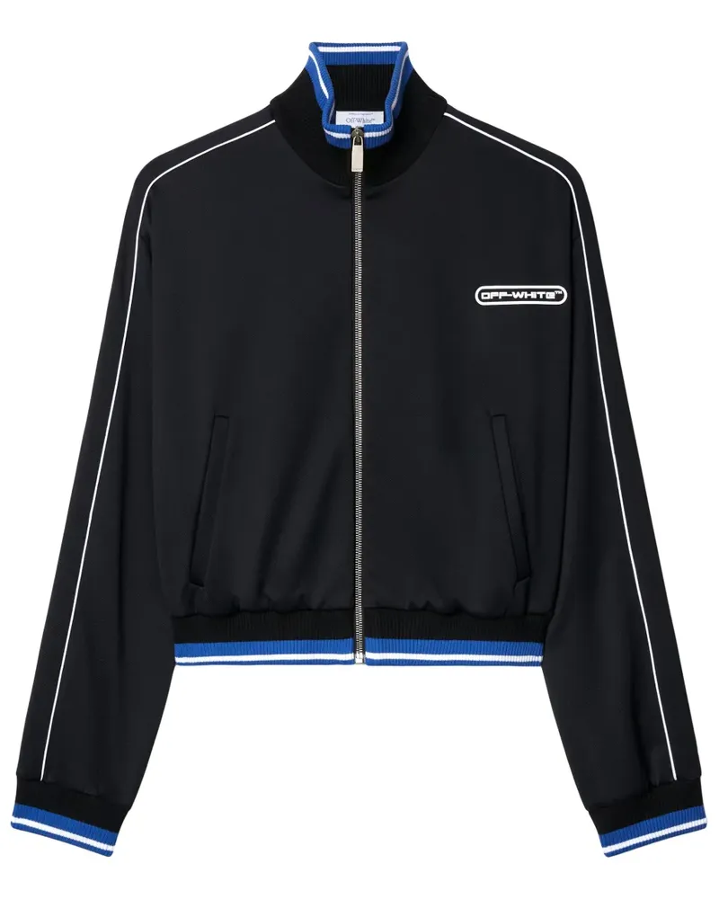 OFF-WHITE Sportjacke mit Logo-Print - Schwarz Schwarz
