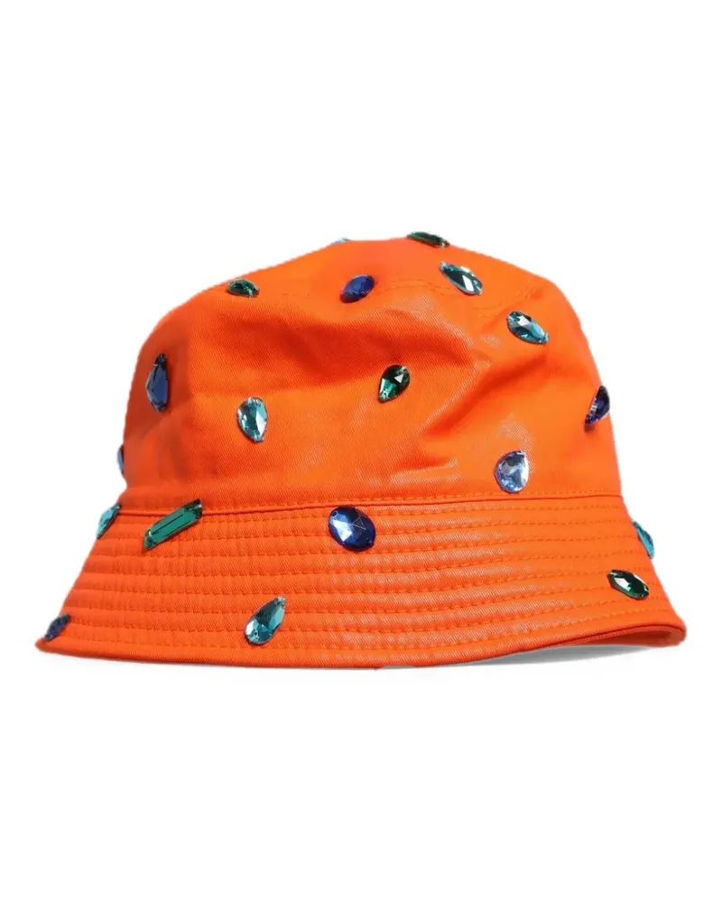 Dolce & Gabbana Fischerhut mit Kristallverzierung - Orange Orange