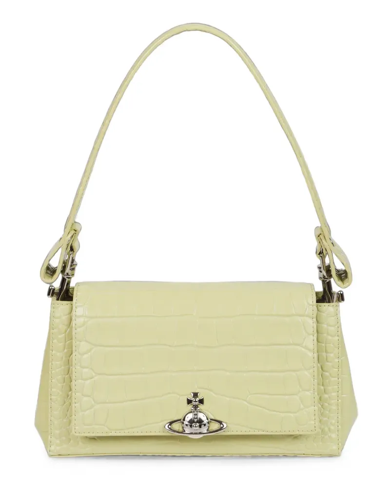 Vivienne Westwood Hazel croc-effect leather shoulder bag - Grün Grün