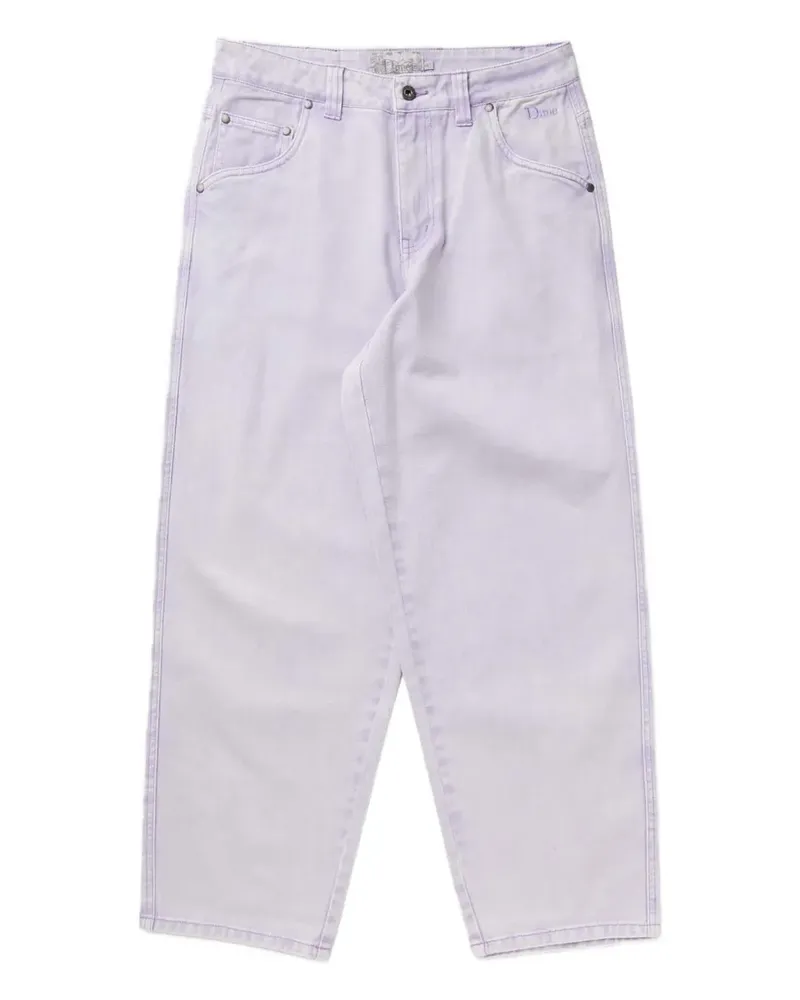 Dime Jeans mit Logo-Stickerei - Violett Violett