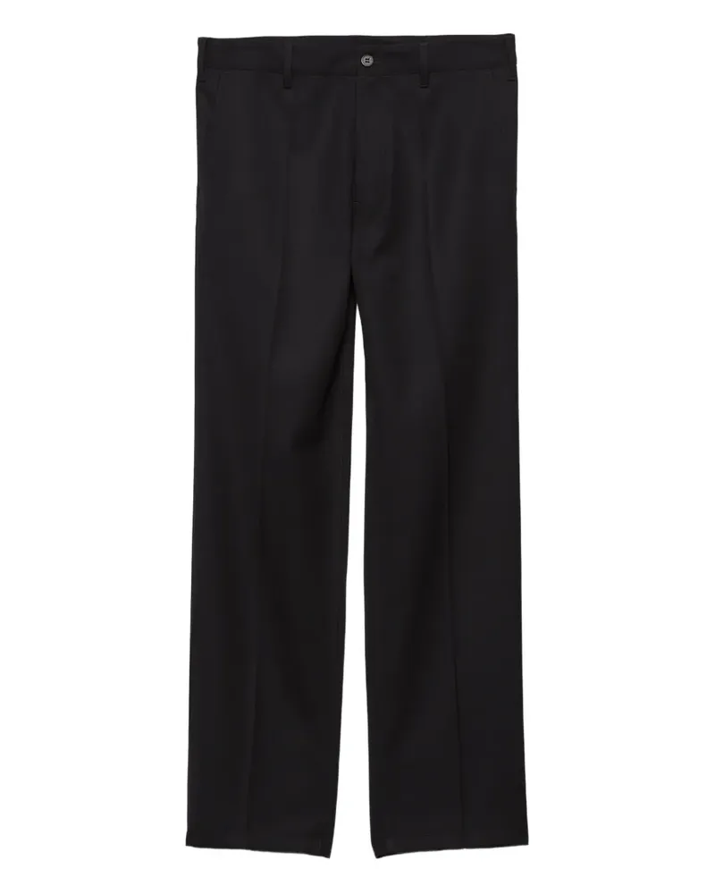 Prada Hose mit Triangel-Logo - Schwarz Schwarz