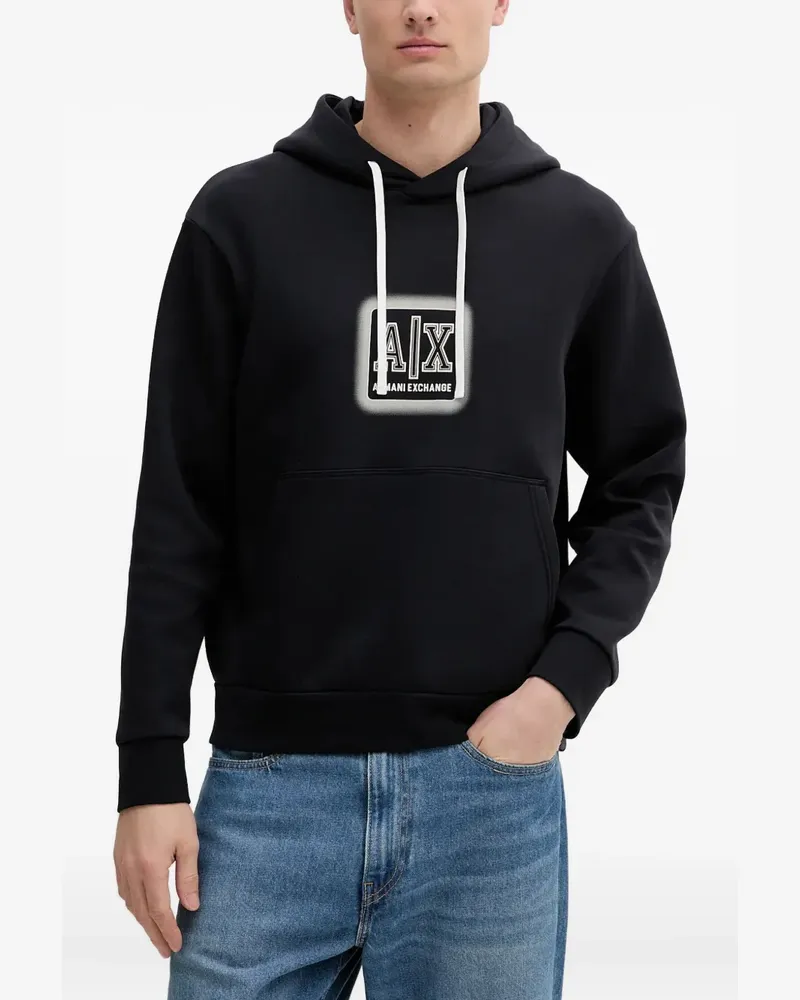 Armani Exchange Hoodie mit Logo - Blau Blau