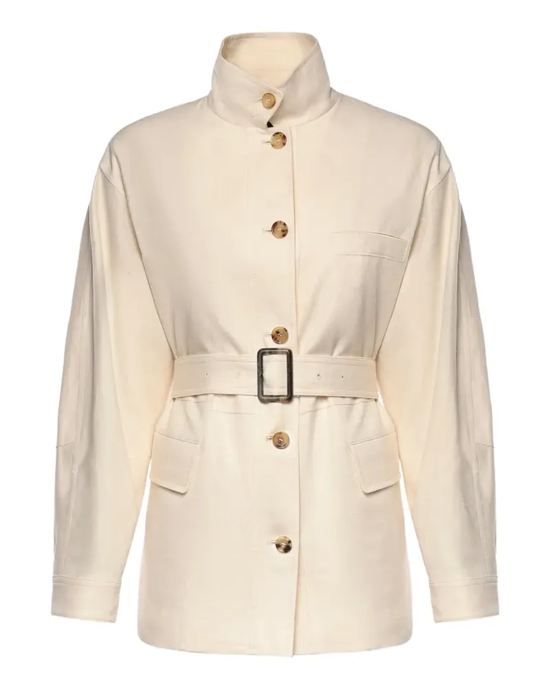 Loro Piana Lismore belted jacket - Nude Nude