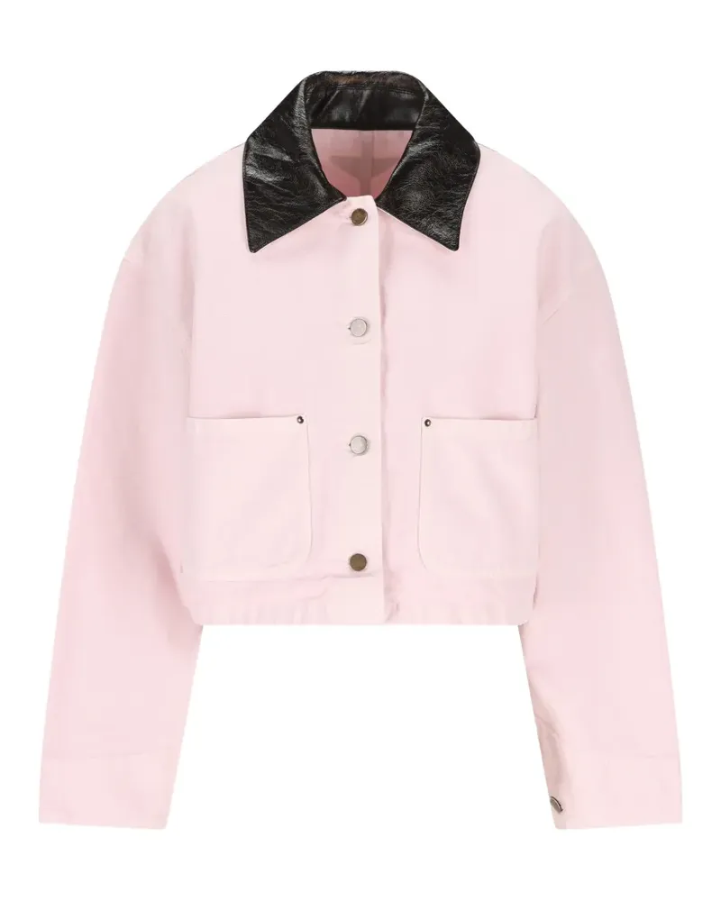 Prada patch-pocket cropped jacket - Rosa Rosa