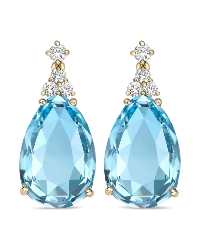 Kiki McDonough 18kt Candy Gelbgoldohrringe mit Topas Gold