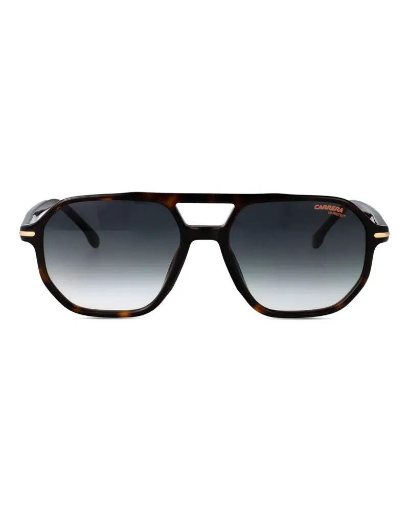 Carrera Sonnenbrille mit geometrischem Gestell - Braun Braun
