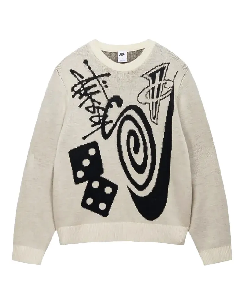 Nike x Stüssy intarsia-knit sweater - Nude Nude