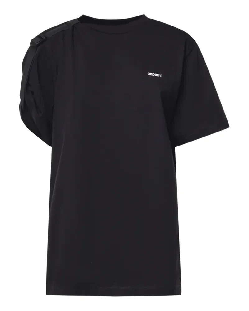 COPERNI buckle-detail logo-print T-shirt - Schwarz Schwarz