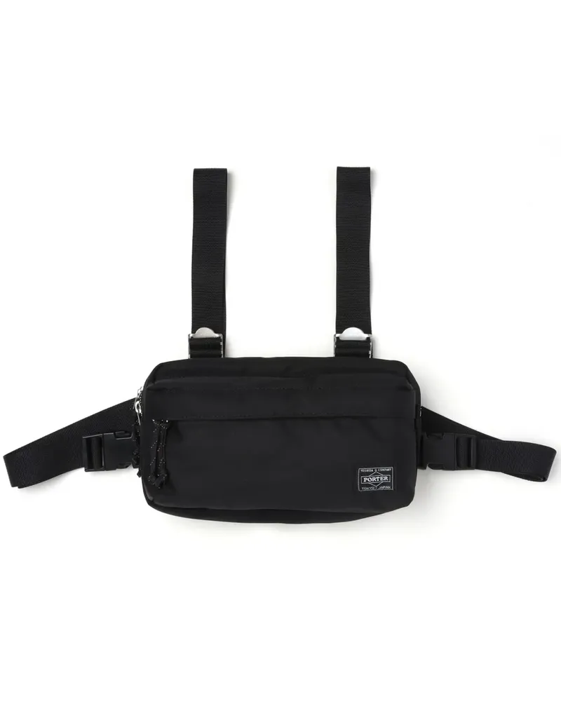 Comme des Garçons x Porter Brusttasche mit Logo-Patch - Schwarz Schwarz