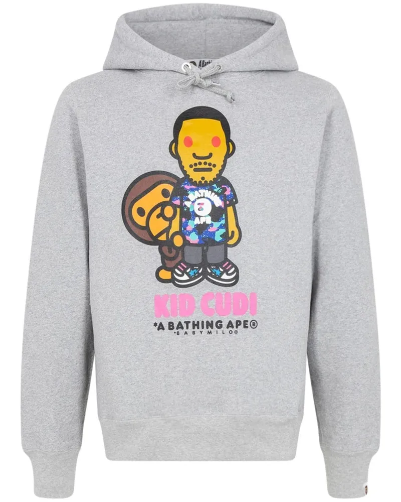 BAPE x Kid Cudi Baby Milo Hoodie Grau