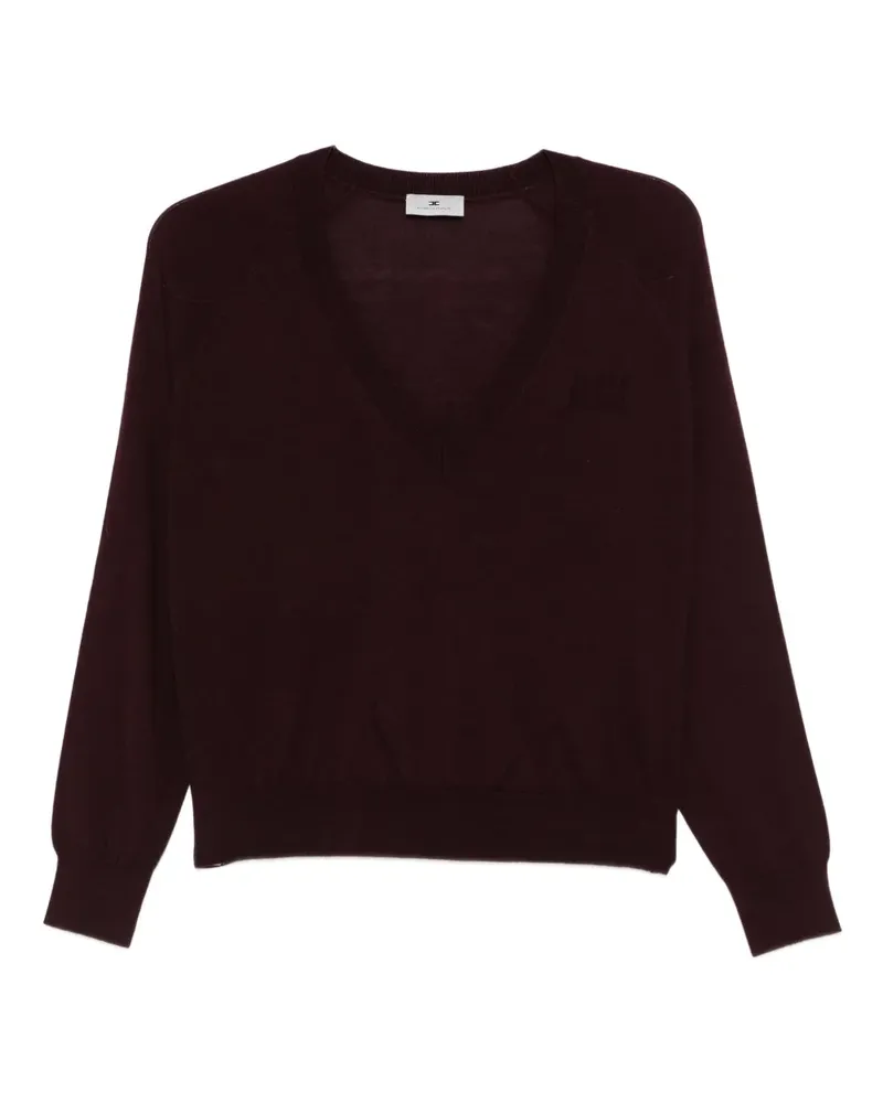 Elisabetta Franchi Pullover mit V-Ausschnitt - Rot Rot