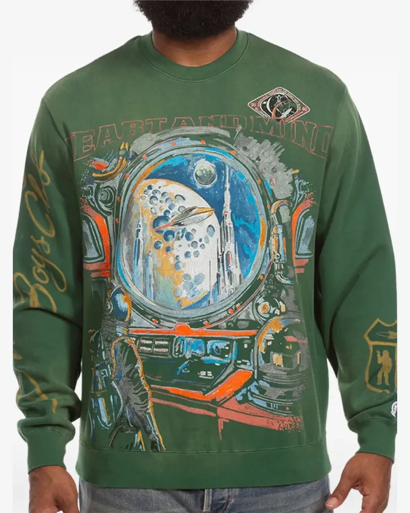 Billionaire Boys Club Explore Sweatshirt mit Print - Grün Grün
