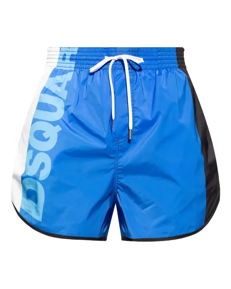 Dsquared2 Badeshorts mit Logo-Print - Blau Blau