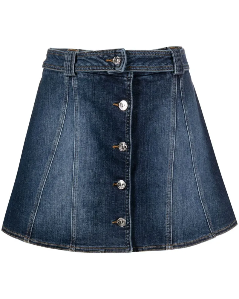 Chiara Ferragni Jeans-Minirock mit Knöpfen - Blau Blau