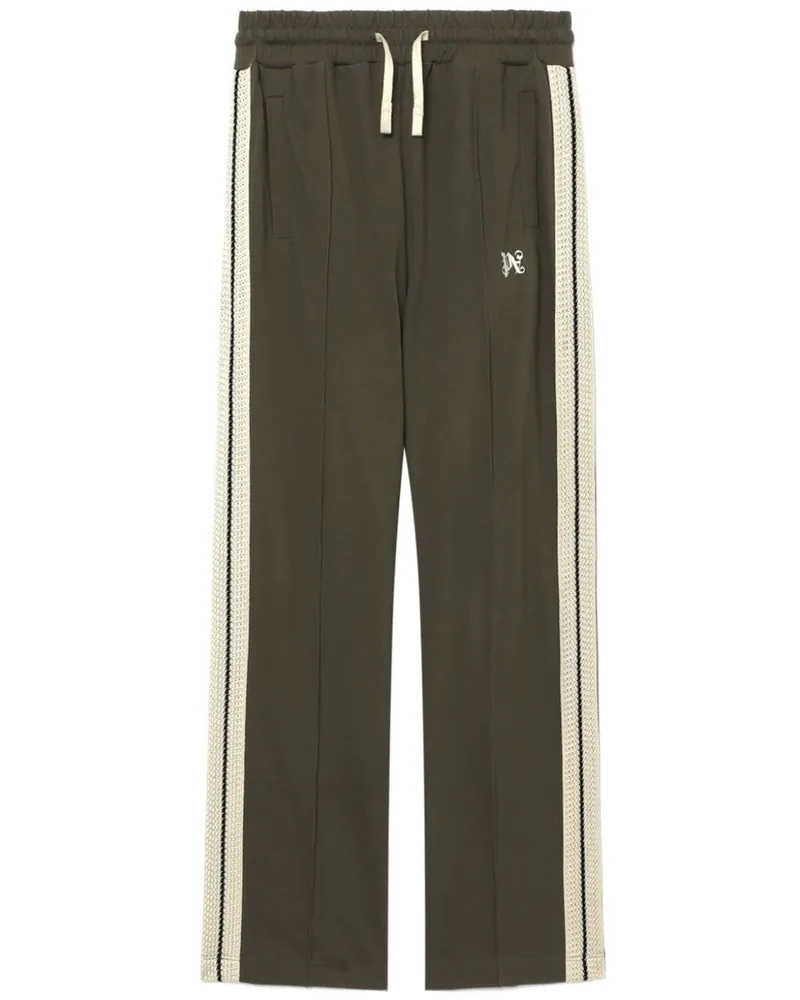Palm Angels Jogginghose mit Monogramm-Stickerei - Braun Braun