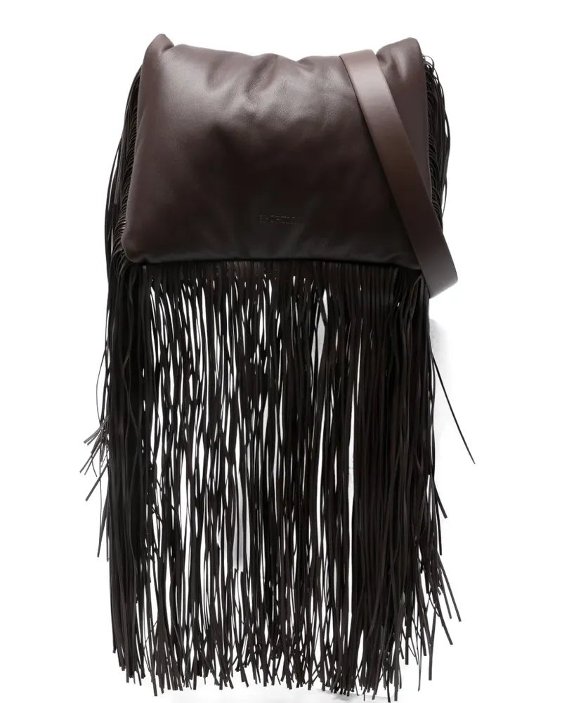 SPORTMAX Shopper mit Fransen - Braun Braun