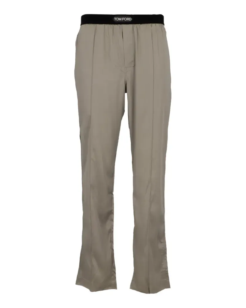 Tom Ford Pyjama mit Logo-Bund - Grün Grün