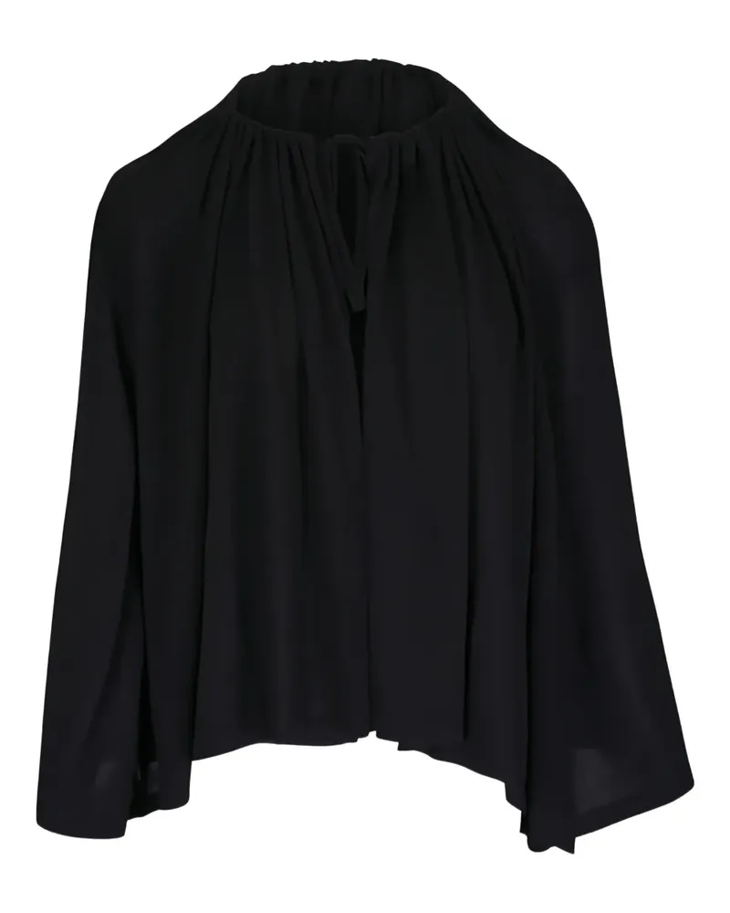 Totême Cape mit Kordelzug - Schwarz Schwarz