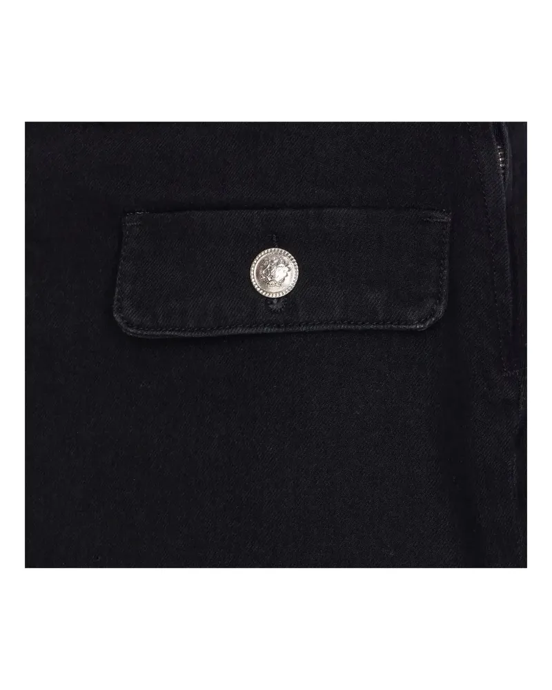 Liu Jo Kristallverzierter Minirock mit Taschen - Schwarz Schwarz