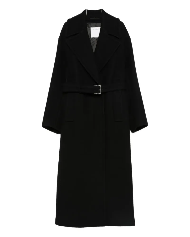 SPORTMAX Mantel mit Gürtel - Schwarz Schwarz