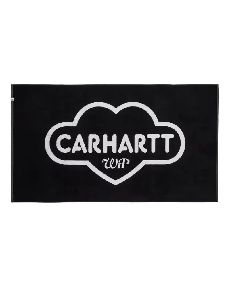 Carhartt WIP Cloud Heart logo-print beach towel - Schwarz Schwarz