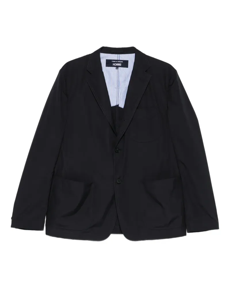 Comme des Garçons button pocket cotton blazer - Blau Blau