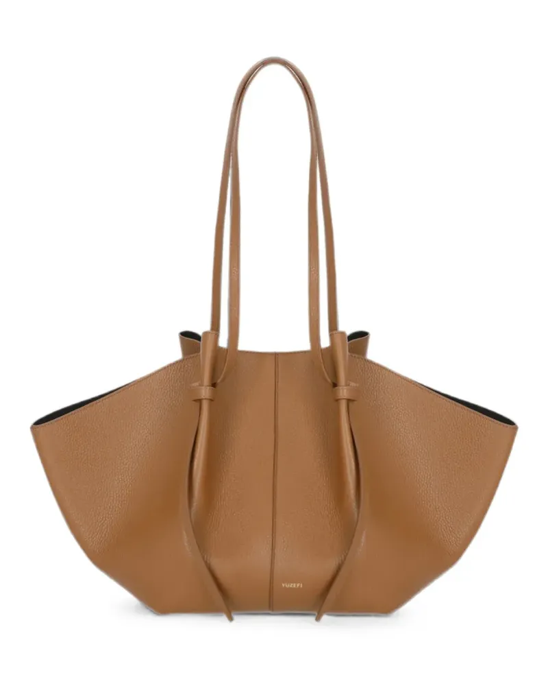 YUZEFI Mochi leather shoulder bag - Braun Braun