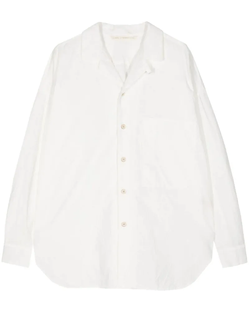 forme d'expression Langärmeliges Hemd Weiß