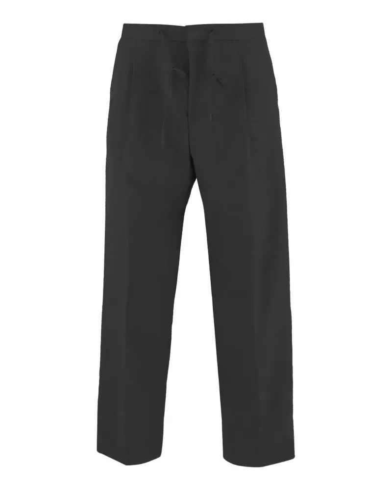 HUGO BOSS drawstring pleated trousers - Schwarz Schwarz